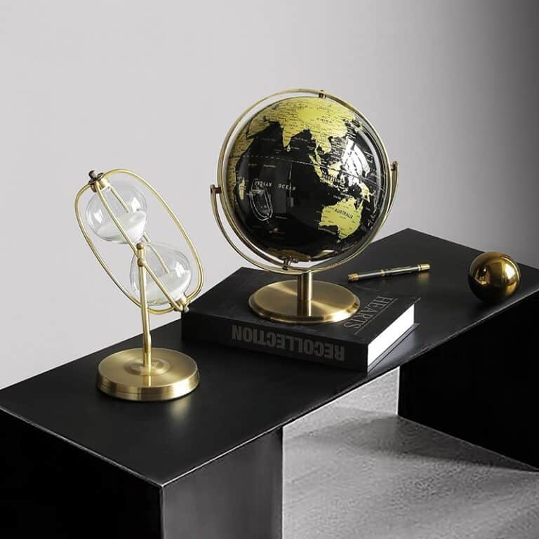 Globe terrestre design luxe 2