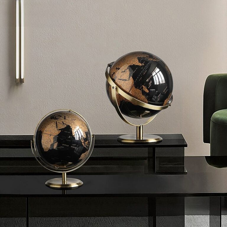 Globe terrestre design luxe 3