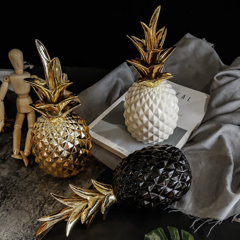 Deco ananas doré