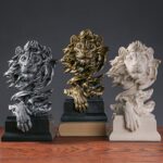 Statue lion decoration interieur 3