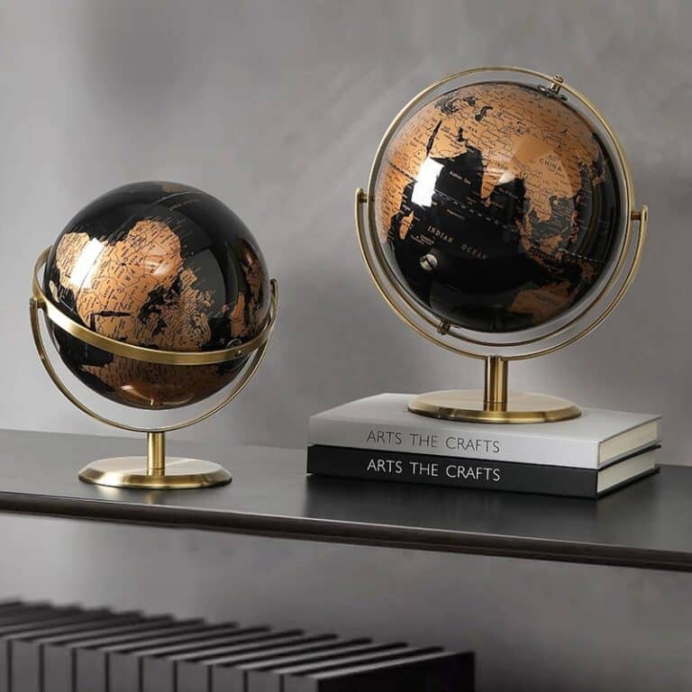 Globe terrestre design luxe 4